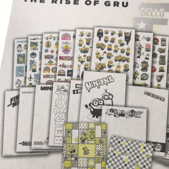 🔸2/$10🔸 Minions The Rise Of Gru Sticker 24 Page Travel Activity Book New - Picture 3 of 9